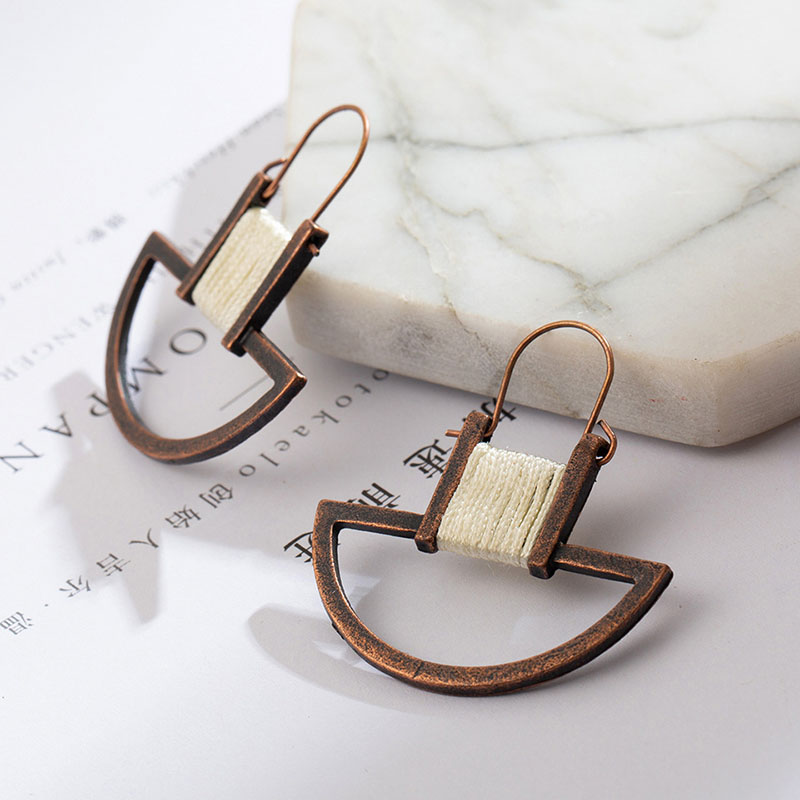 Handmade Wire-wrapped Geometric Serial Earrings With Earrings Manufacturer