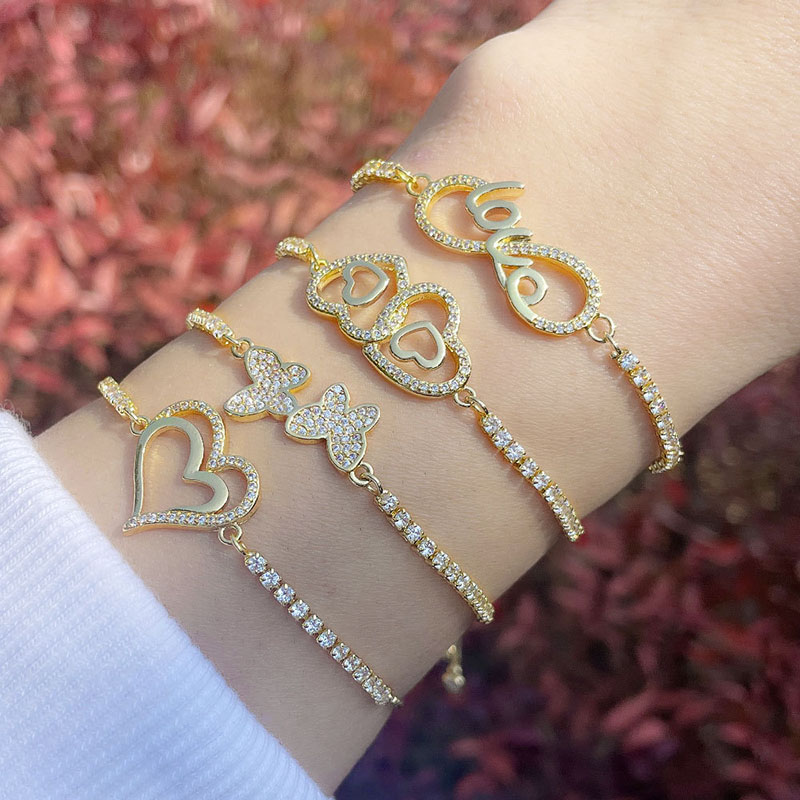 Personalized Retro Love Bracelet With Diamonds Supplier