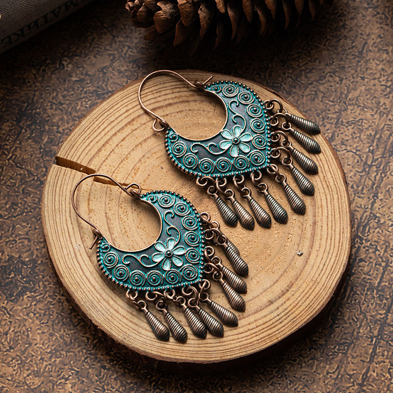 Ethnic Vintage Earrings Long Exaggerated Fashion Earrings Distributor