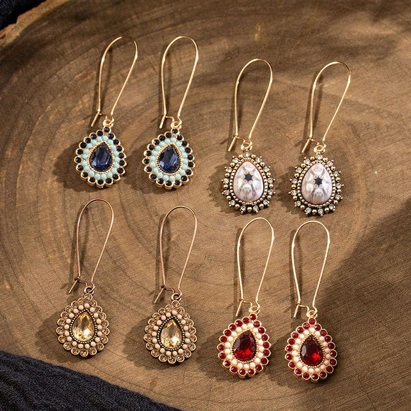 Vintage Baroque Drop Gemstone Earrings Manufacturer