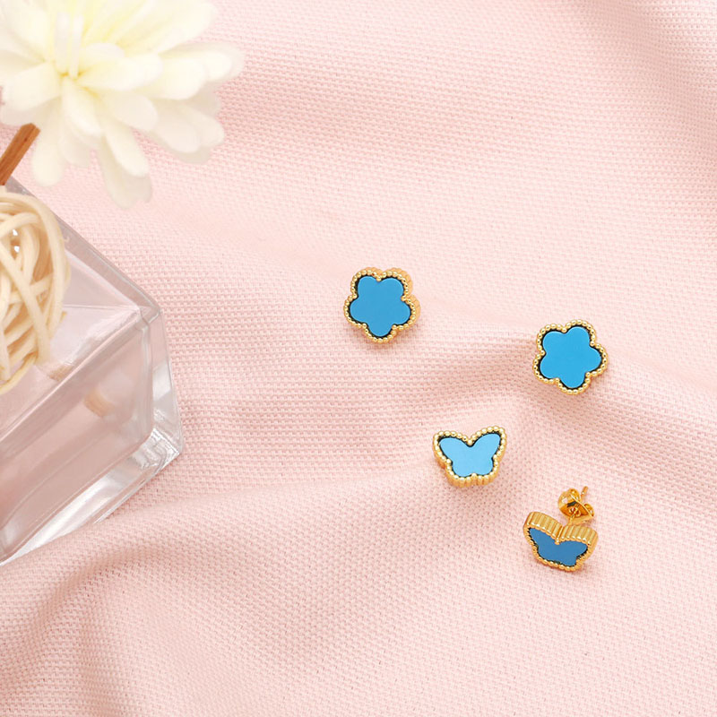 Blue Butterfly Simple Fashion Flower Earrings Manufacturer