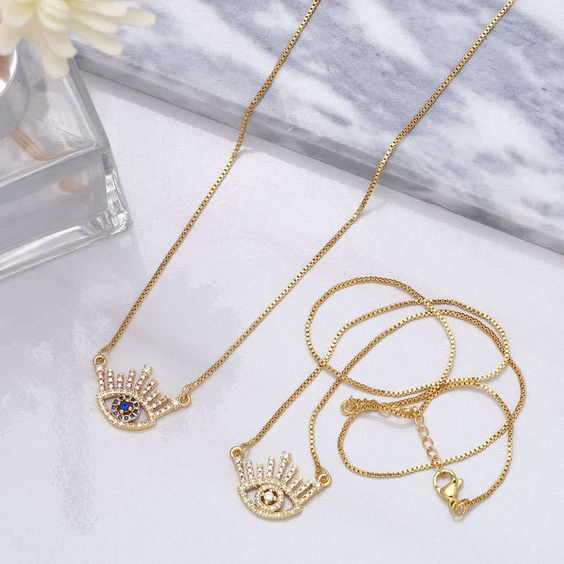 Fashion Devil's Eye Necklace Pendant Clavicle Chain Supplier