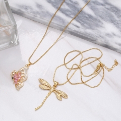 Design Niche Dragonfly Butterfly Necklace Temperament Clavicle Chain Manufacturer