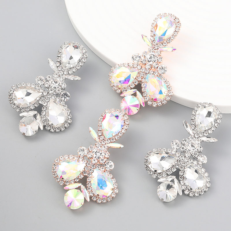 Fashion Ab Diamond Claw Chain Multi-layer Personality Earrings Supplier