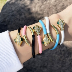 Bohemian Wind Colorful Oil Drip Snake Bracelet Supplier