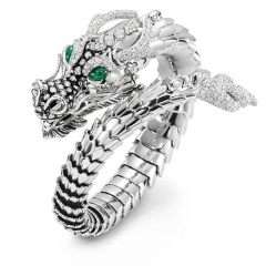 Creative White Gold Plated Dragon Hip Hop Ring Distributor