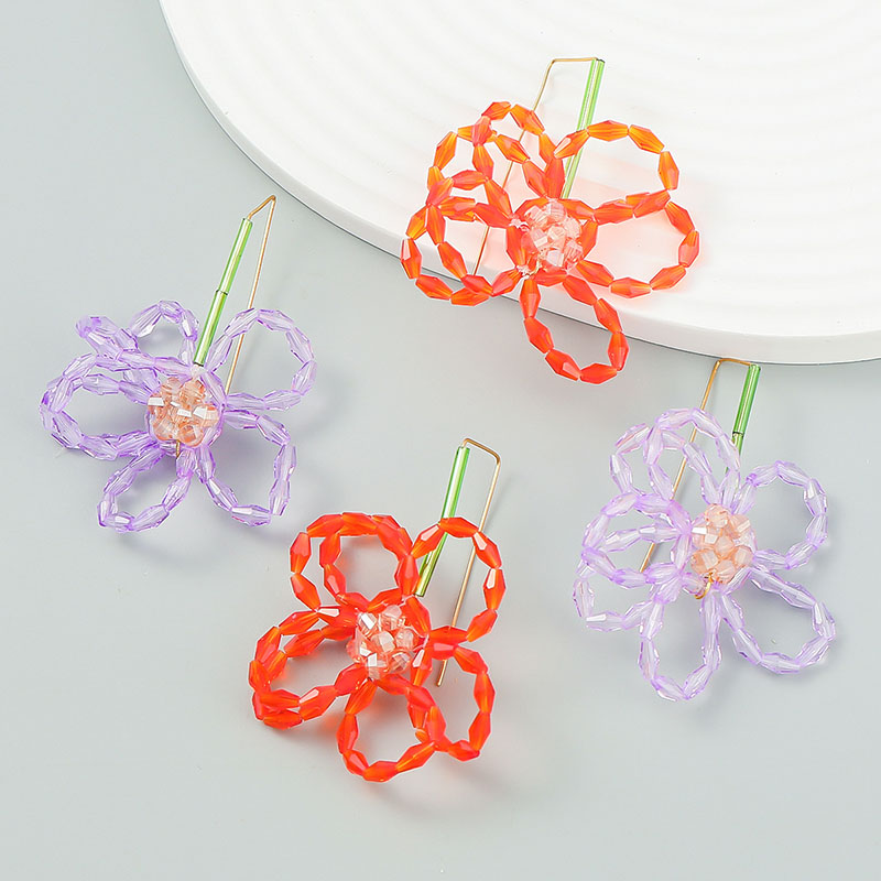 Fashion Acrylic Floral Earrings Manufacturer