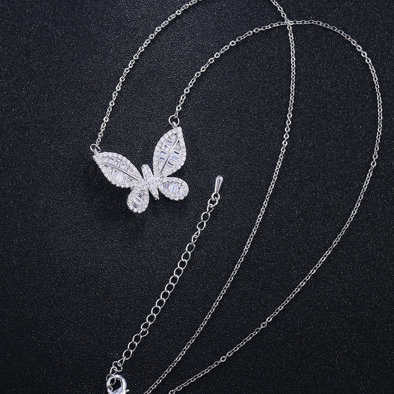 Butterfly And Zirconia Necklace Supplier