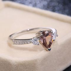 Fashion Pink Zircon Ring Distributor