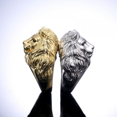 Atmospheric Lion Head Ring Personalized Creative Plating Supplier