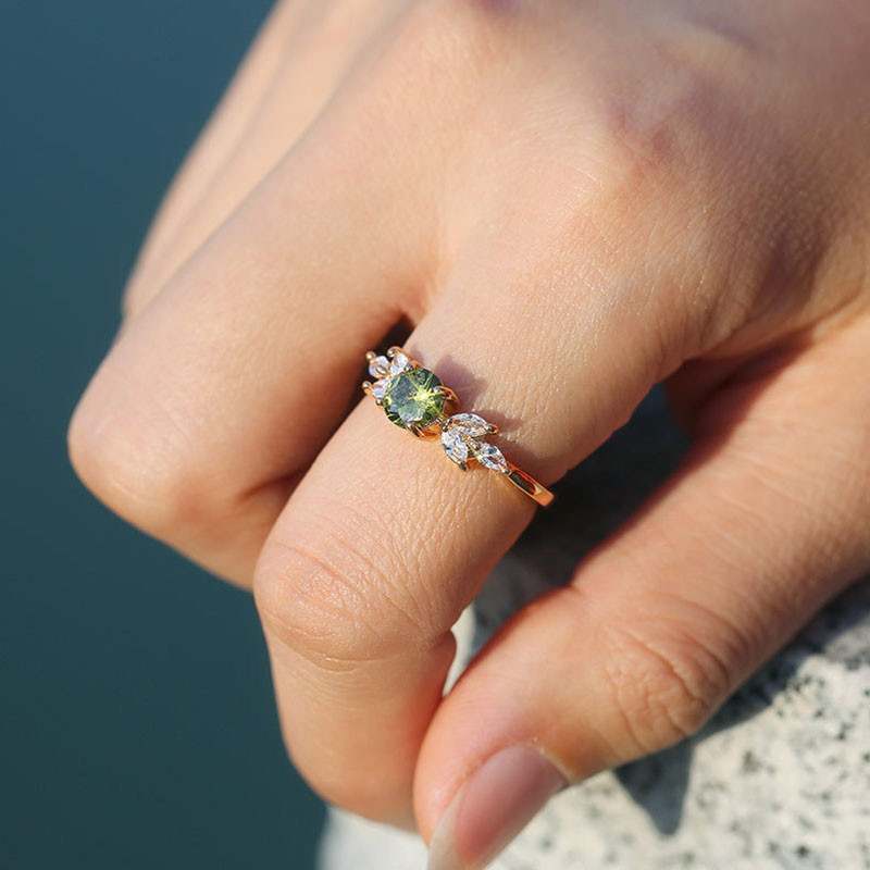 Emerald Diamond Fashion With Diamond Wedding Ring Supplier