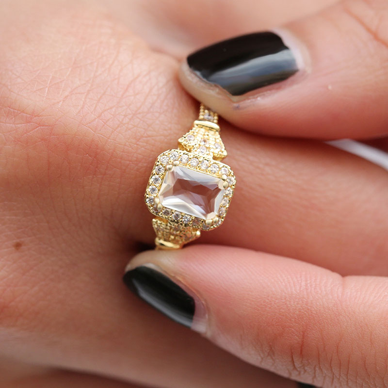 Square Zirconia Ring Supplier