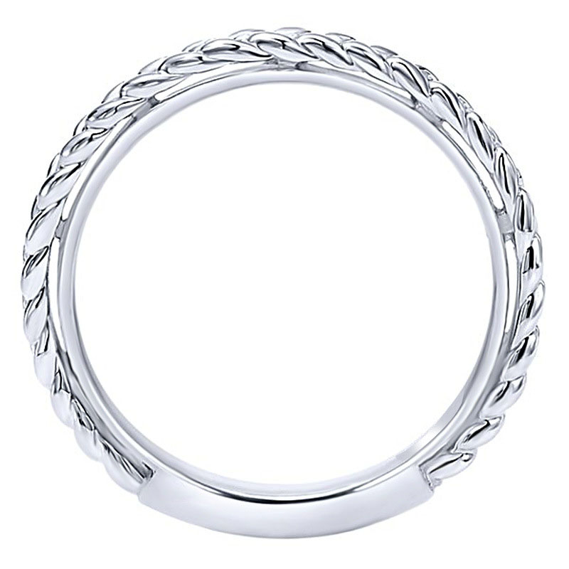 Simple Creative Woven Twist Type Ring Copper Plated Silver Distributor