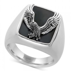 Falcon Personalized Electroplated Punk Style Ring Supplier