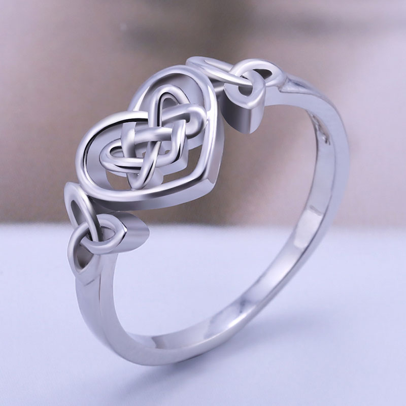 Love Copper Celtic Knot Engagement Ring Supplier