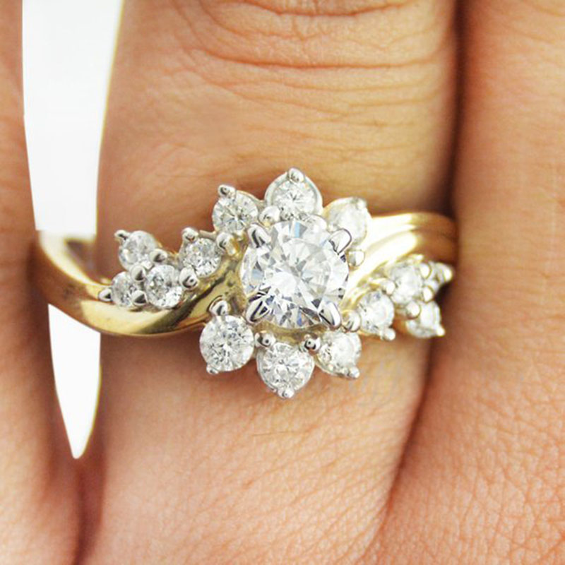 Exquisite Creative Paragraph Gift Snowflake Ring Supplier