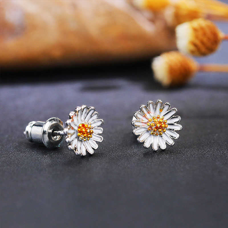 Fashion Sunflower Daisy Flower Earrings Fashion Earrings Supplier
