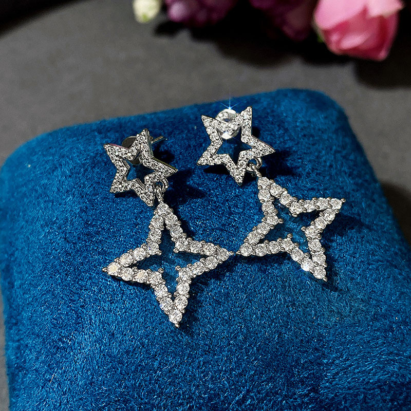 Simple Pentagram Earrings Fashionable Versatile Star Earrings Supplier