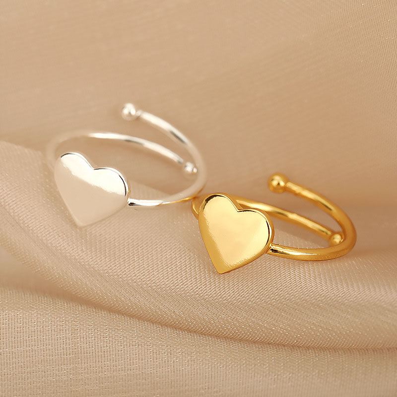 Heart Shaped Adjustable Opening Wedding Ring Engagement Manufacturer