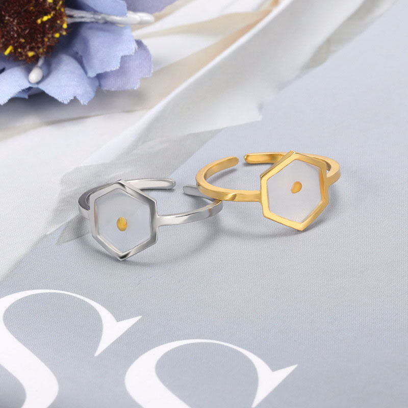 Hexagonal Mustard Seed Opening Adjustable Couple Ring Manufacturer