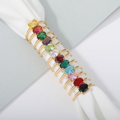 December Birthday Stone Colorful Zirconia Finger Ring Manufacturer
