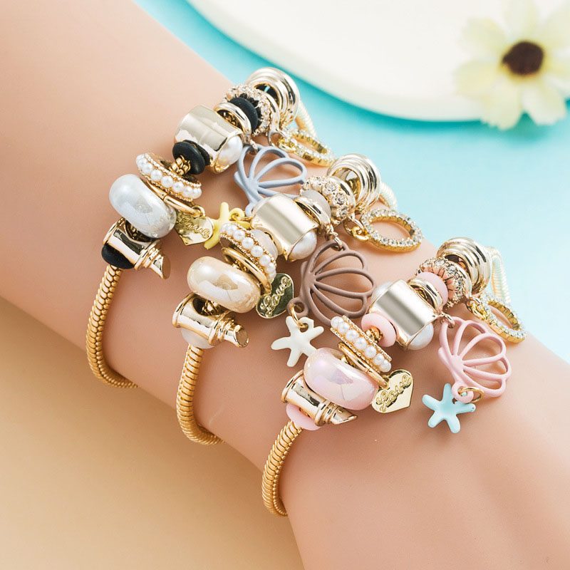 Seashell Pendant Multi-element Alloy Bracelet Ocean Wind Bracelet Manufacturer