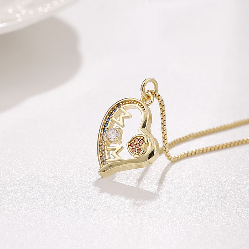 Love Mom Pendant Necklace Micro-set Zirconia Manufacturer