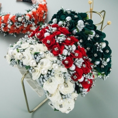 Heavy Craft Fashion Baroque Flower Headband Exaggerated Light Luxury Wide Edge Three-dimensional Manufacturer