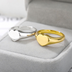 Stainless Steel Heart-shaped Ring Punk Manufacturer