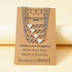Heart-shaped Stainless Steel Handmade Necklace Fashion Card Clavicle Chain Distributor