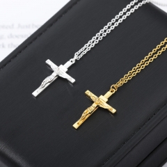 Stainless Steel Jesus Cross Pendant Necklace Manufacturer