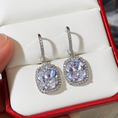 Brass Micro Zirconia Bridal Earrings Fashionable And Versatile Commuter Earrings Supplier