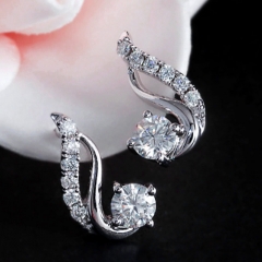 Wholesale Jewelry Korean Version Of The Diamond Zircon Earrings For Women Earrings Stud Earrings Jewelry