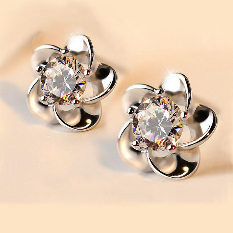 Wholesale Jewelry Mini Flower Ladies Earrings
