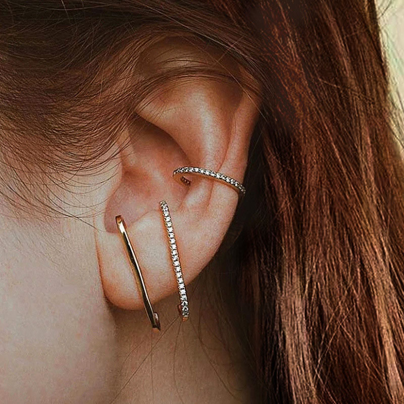 Wholesale Jewelry Fashion Trend Earrings With C-shaped Earrings