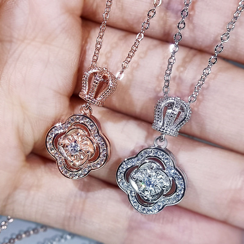 Four-leaf Clover Necklace Simple Light Luxury Pendant Sweater Chain Distributor