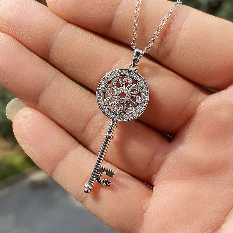 Mystery Key Pendant Sweater Chain Necklace Distributor