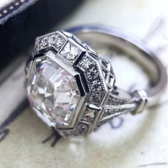 Wholesale Jewelry Vintage Zirconia Ring Engagement