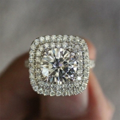 Wholesale Jewelry Super Sparkling Full Zircon Ring