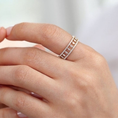 Full Circle Zirconia Ring With Diamonds Distributor