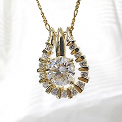 Fashionable Beating Heart Gold Plated Radiant Star Pendant Necklace Supplier