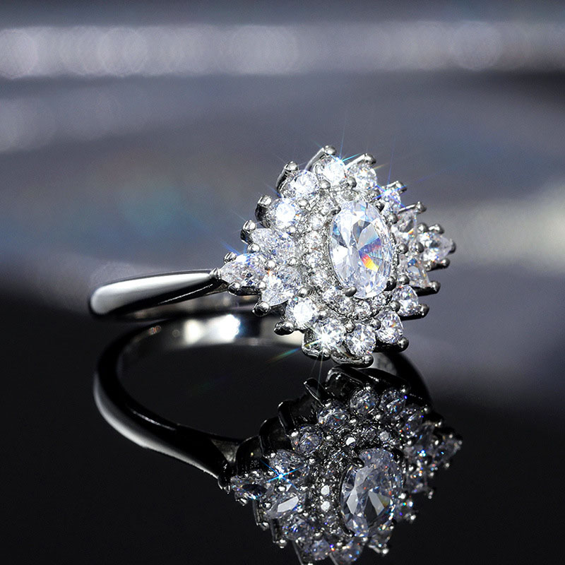 Fashion Simple Engagement Sweet Wedding Ring Distributor