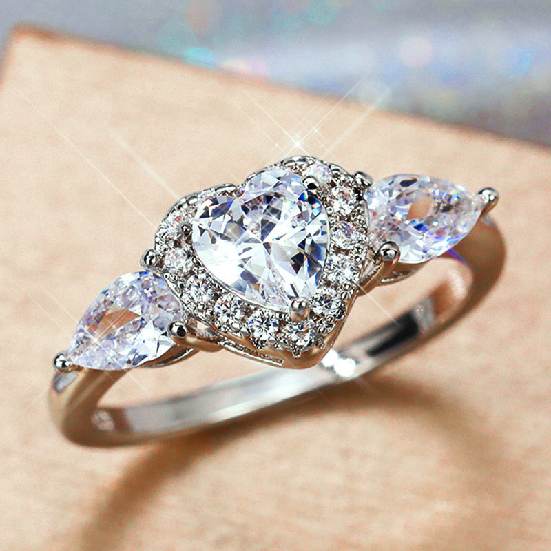 Engagement Proposal Love Zirconia Fashion Simple Ring Distributor