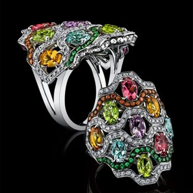Mixed Color Gemstone Ring Distributor