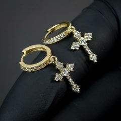 Crucifix Earrings Set With Quality Zirconia Earrings Manufacturer
