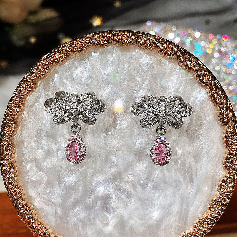 Wholesale Pink Bow Earrings
