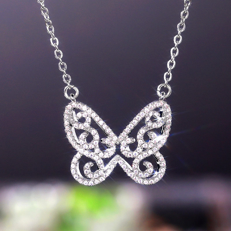 Sweet Butterfly Necklace Simple Temperament Niche Collarbone Chain Manufacturer