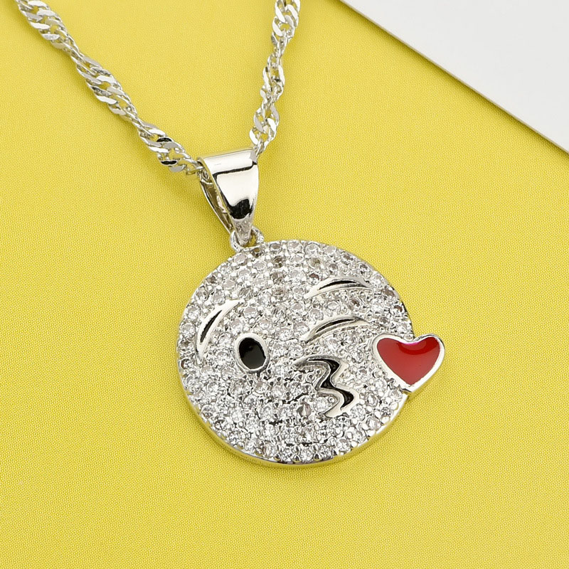 Creative Quirky Emoji Necklace Christmas Gift Supplier