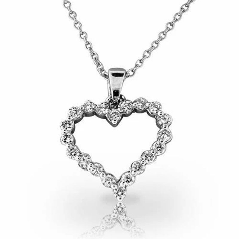 Love Pendant Necklace With Diamond Cut-outs Manufacturer
