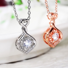 Zirconia Heart Necklace With Diamonds Manufacturer